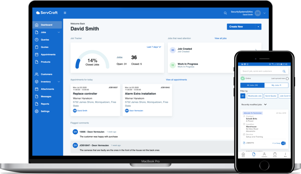Port Elizabeth Job Card System Business Managed I.T Services CRM